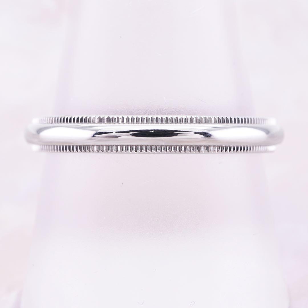 ★Tiffany&Co.★ ミルグレイン バンドリング 結婚指輪 PT950