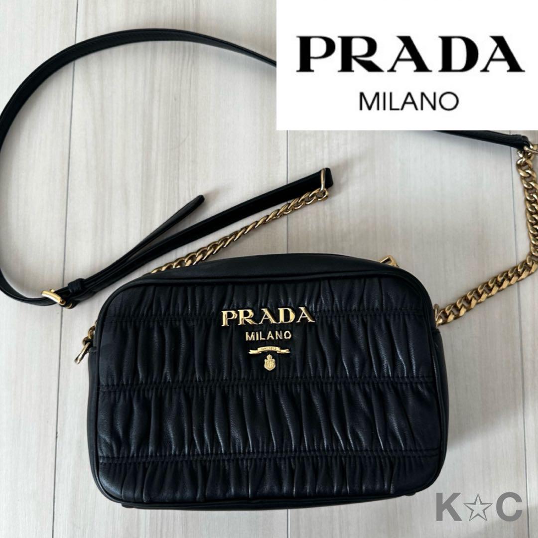 ＊PRADA＊チェーン ショルダーバッグ 関税・送料込み ❤︎様専用【PRADA】ショルダーチェーンバッグ - メルカリ