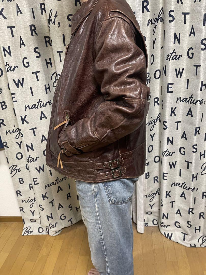 【希少】Schott　USA製　585　絶版　大きいサイズ　XL　レザー