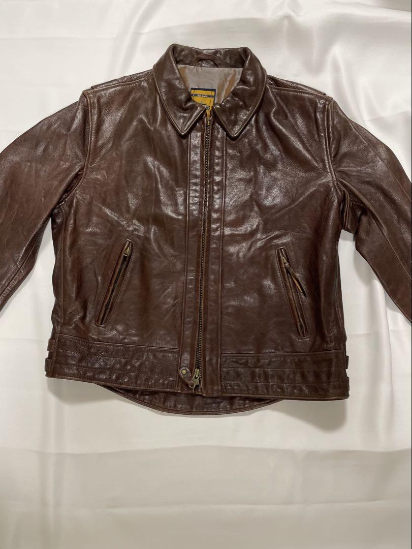 【希少】Schott　USA製　585　絶版　大きいサイズ　XL　レザー