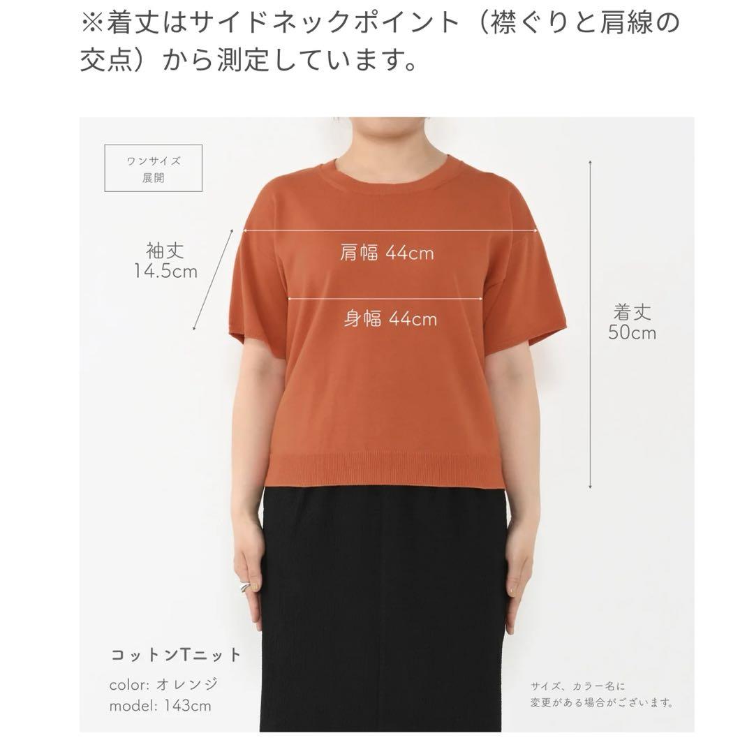 美品 COHINA コットンTニット　サマーニット　UVカット　洗える　コヒナ