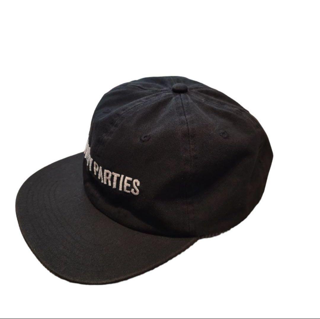 【人気】ワコマリア GUILTY PARTIES ロゴ キャップ ブラック 定番
