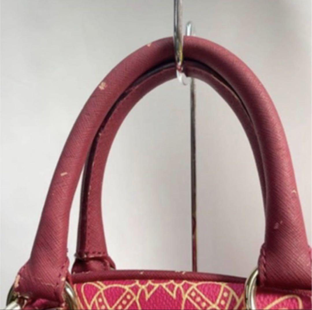 Vivienne Westwood　ハンドバッグ　ミニボストン　オーブ　ピンク
