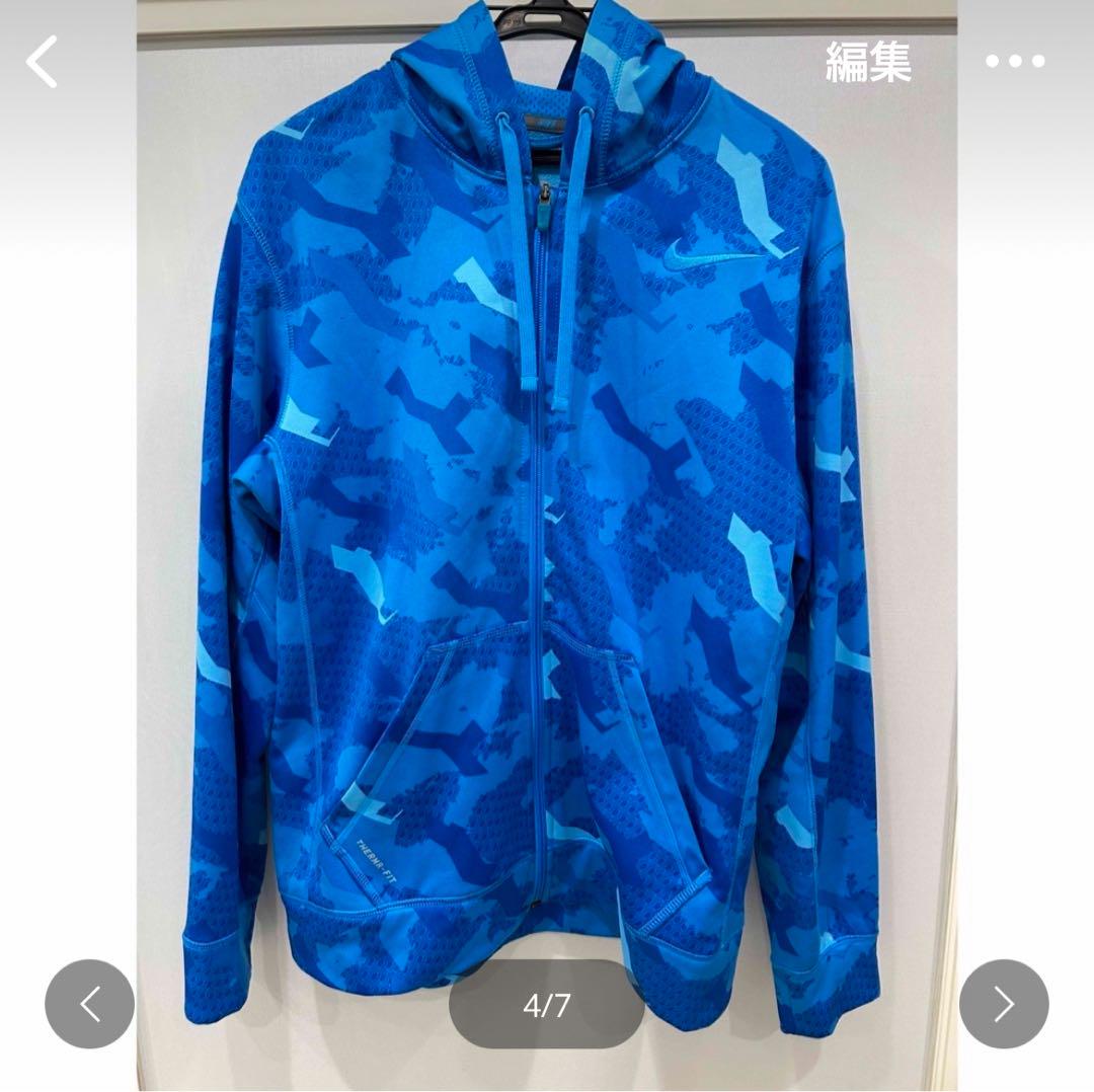NIKE 青迷彩柄ジャージ上下セット