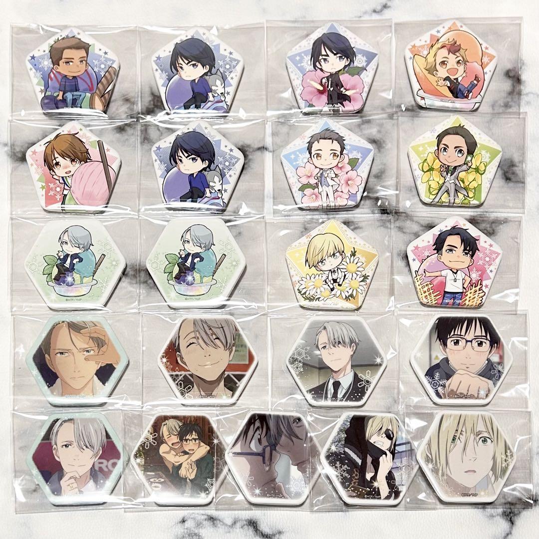 ユーリ!!! on ICE 銀盤 缶バッジ まとめ売り
