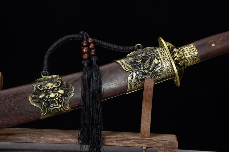 すぐ発送可能! 武具 刀装具 日本刀 模造刀 居合刀 清腰刀 猛虎の宝刀