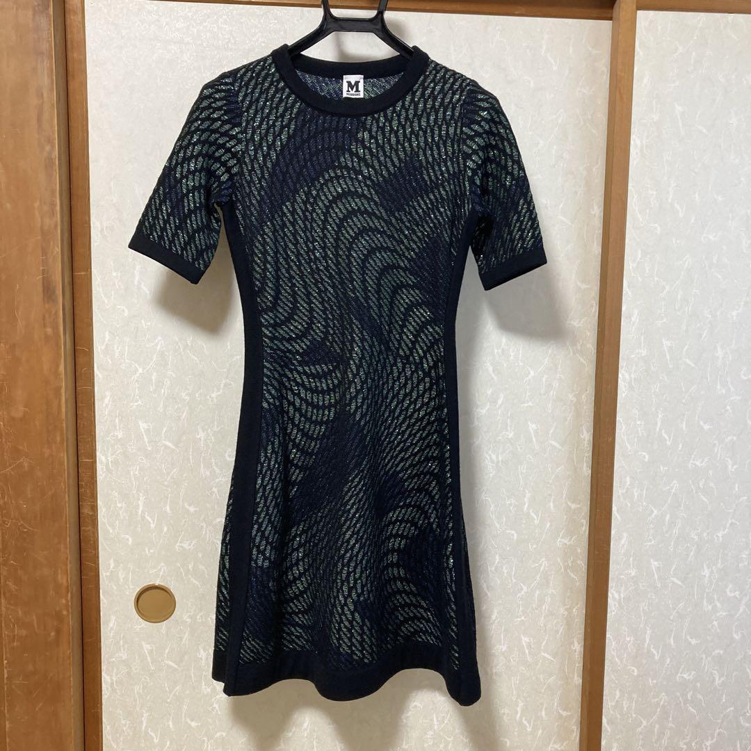 【美品】M MISSONI 半袖ニットワンピース Sサイズ ラメ 5,880円
