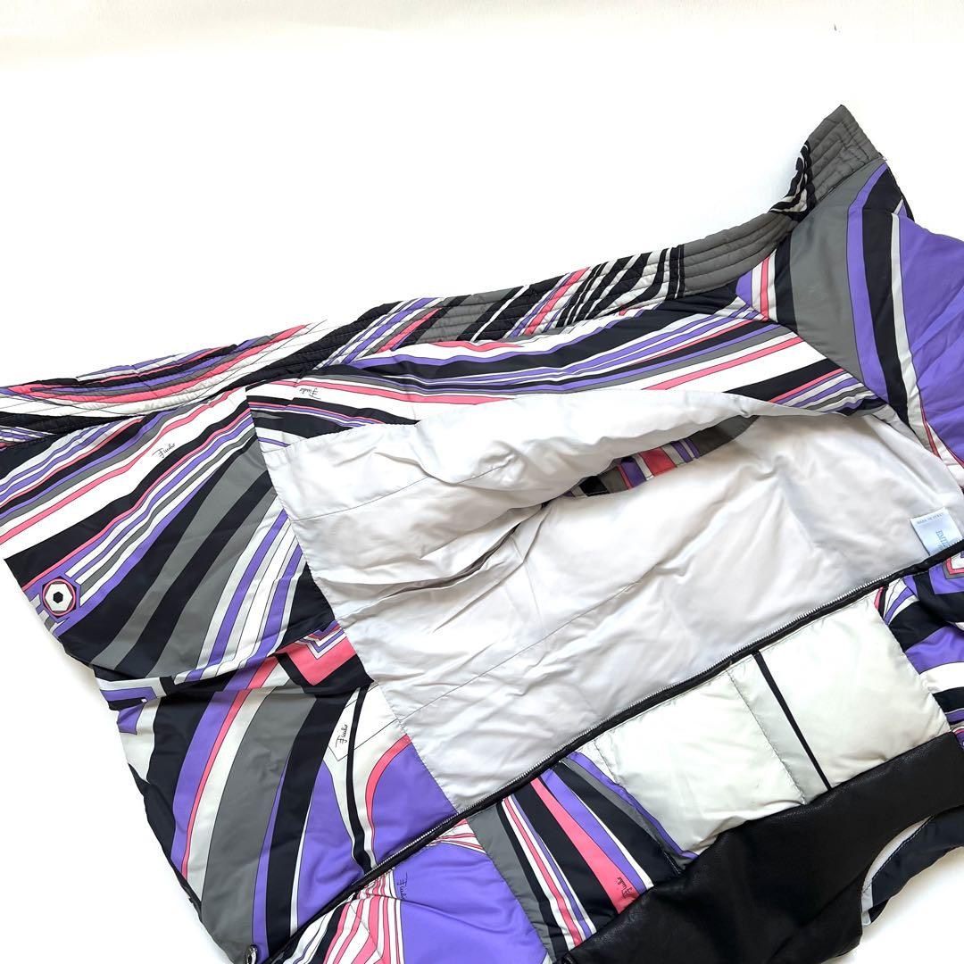 Emilio Pucci エミリオプッチ ダウンベスト Aライン 総柄 中綿