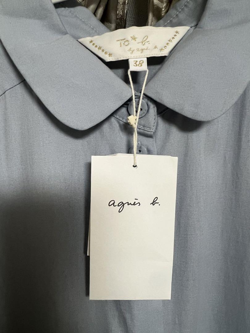 Agnès b. シャツワンピース 38 ライトブルー