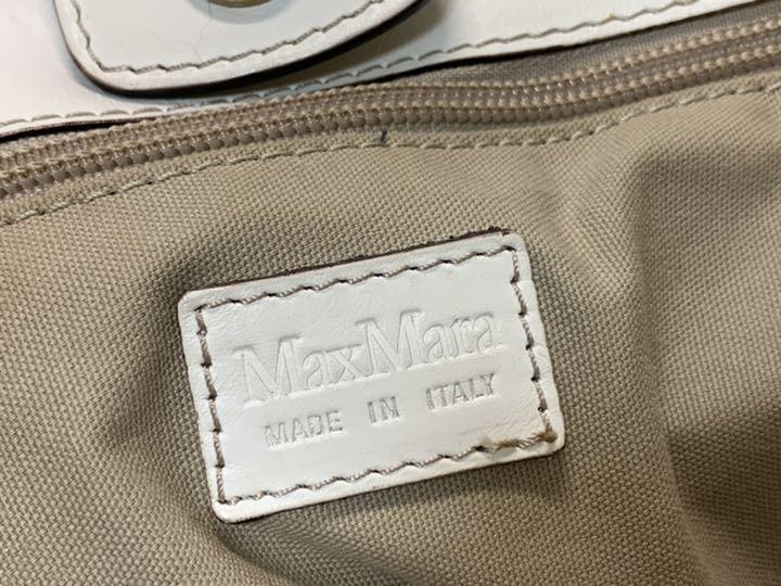 マックスマーラ MaxMara コットンレザーコンビ トートバッグ