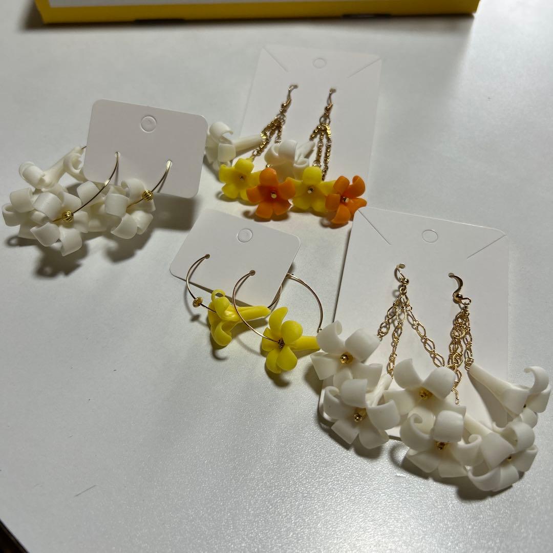 【ピカケページ】Hawaii・プアケニケニピアス・4セット