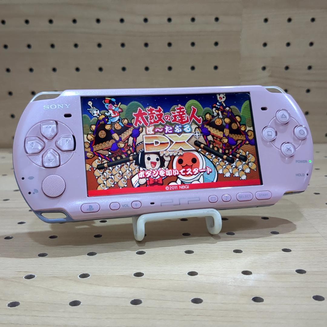動作品/点検・整備済み psp3000 本体 ブロッサム・ピンク（付属