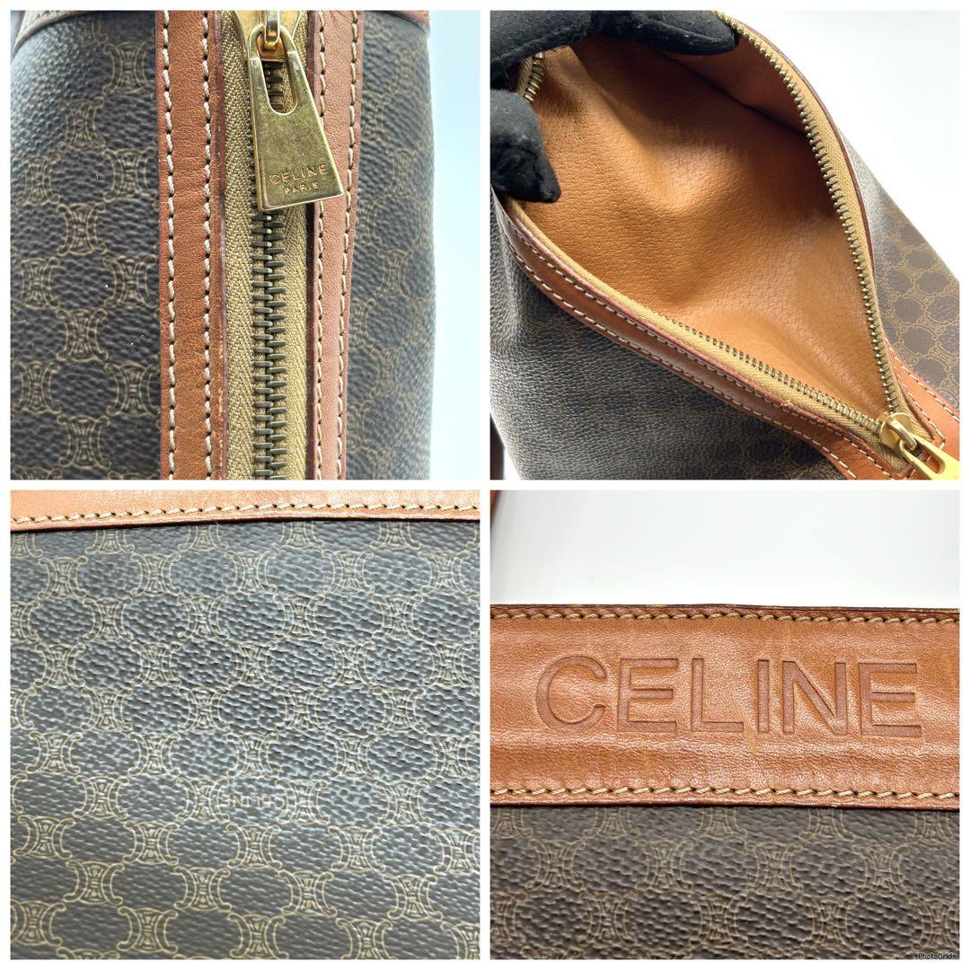 セリーヌ CELINE トートバッグ マカダム柄 レザー PVC サイド