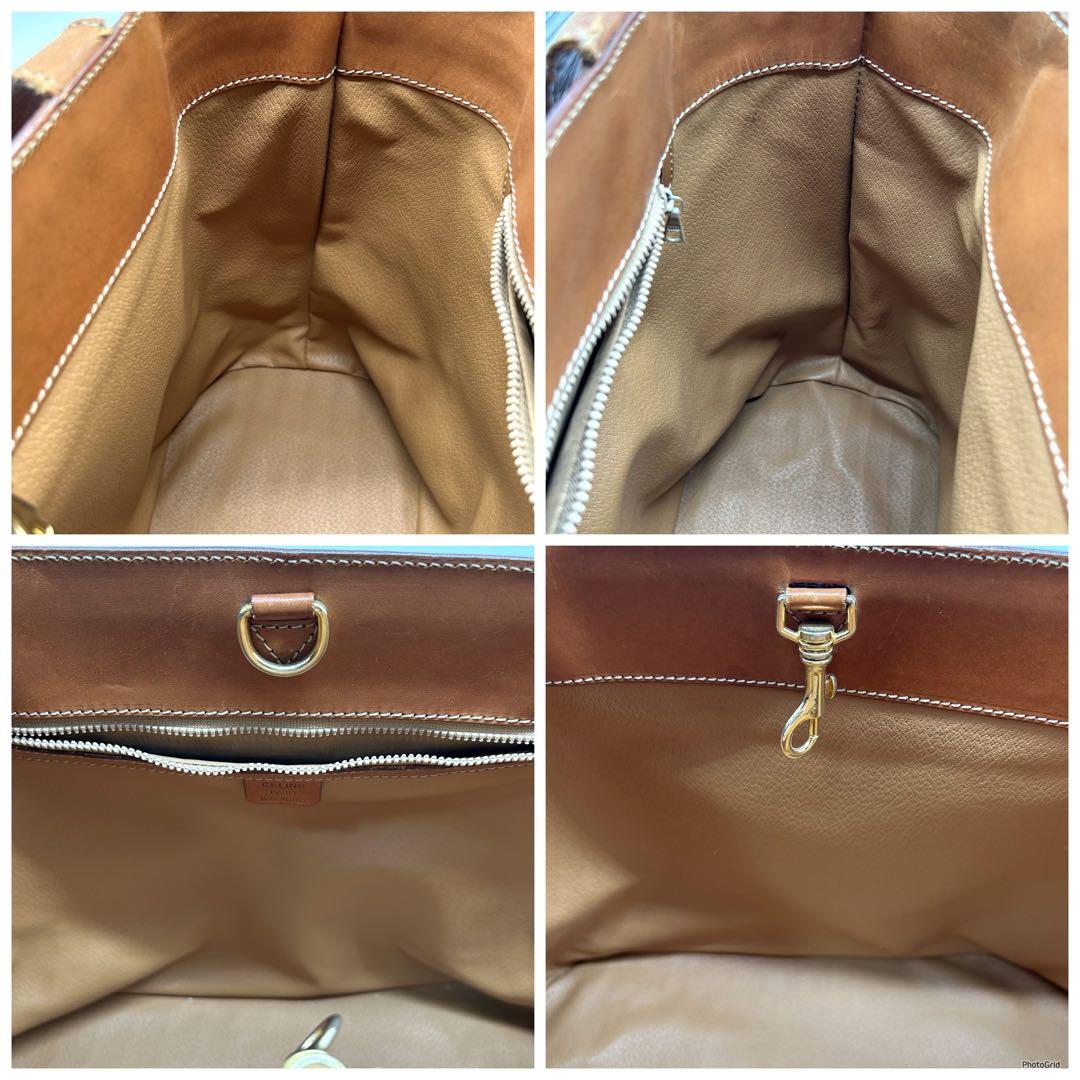 セリーヌ CELINE トートバッグ マカダム柄 レザー PVC サイド