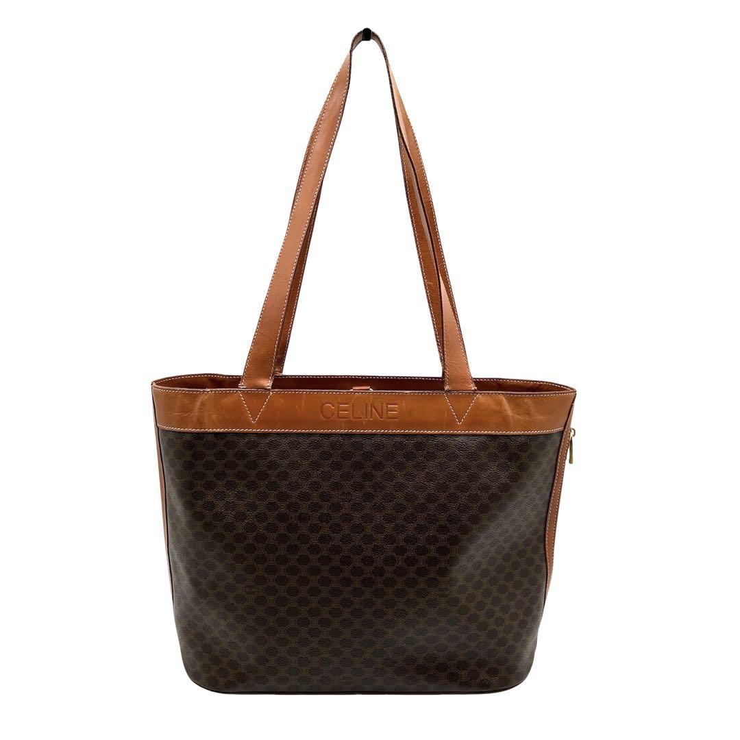 セリーヌ CELINE トートバッグ マカダム柄 レザー PVC サイド