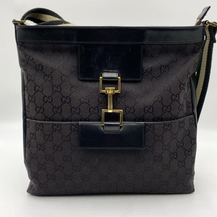やネクタイ 美品 GGキャンバス ショルダーバッグ ブラック XrQRw-m32679022432 GUCCI ジャッキー ⒙ジャッキー