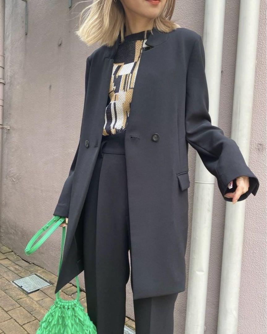 ジャケット・アウター AMERI NOTCH PRINT LINING JACKET