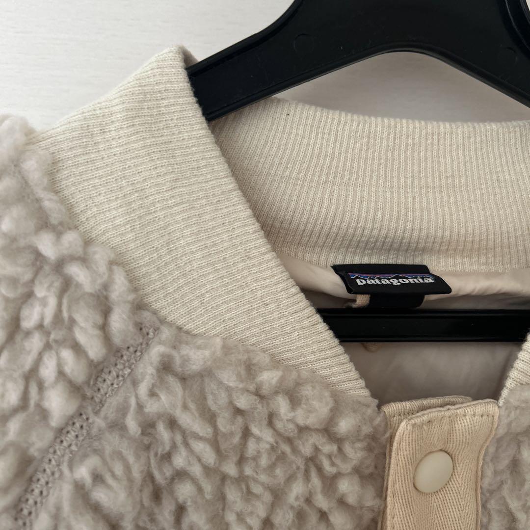 Patagonia フリースジャケット キッズXXL ベージュ