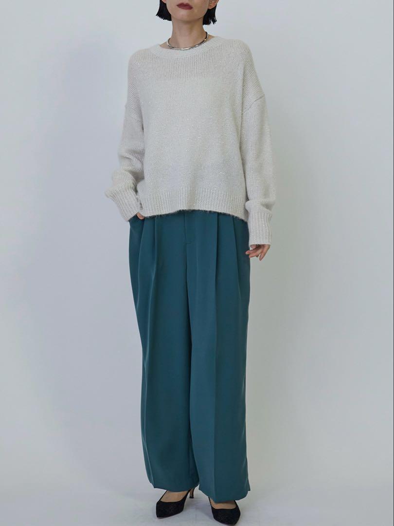 新品タグ付♡24ss 1er プルミエアロンディスモン 2タックワイドパンツ