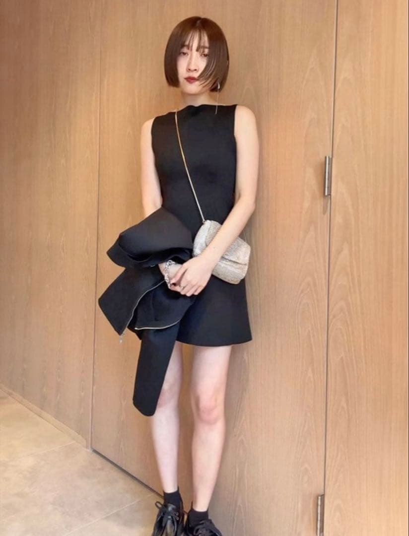 SNIDEL スナイデル ミニニットセットアップ ブラック 0サイズ SNIDEL スナイデル ミニニットセットアップ ブラック 0サイズ