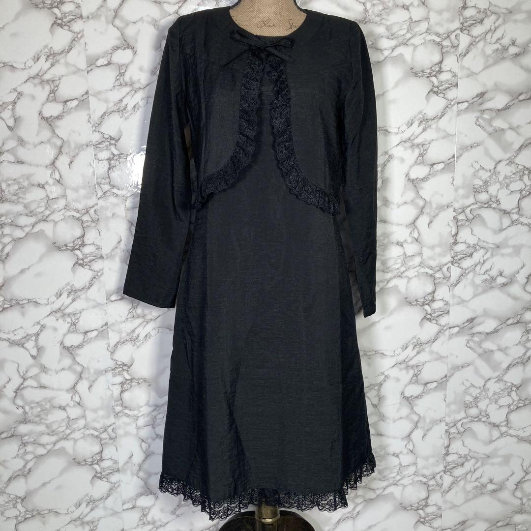 美品✨MILOMBRE⭐️【9AR】セットアップボレロ＆ワンピース　黒