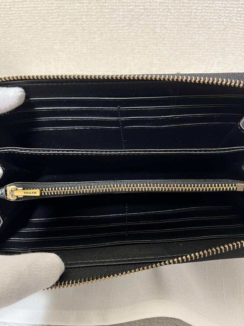 COACH ブラック 長財布cc489アウトレット品