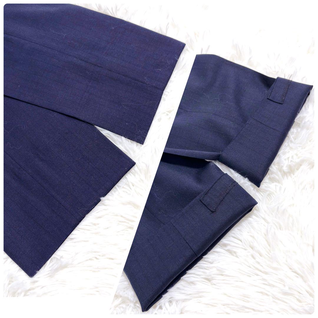 極美品✨THE SUIT COMPANY 3ピース スーツ ネイビー ストライプ