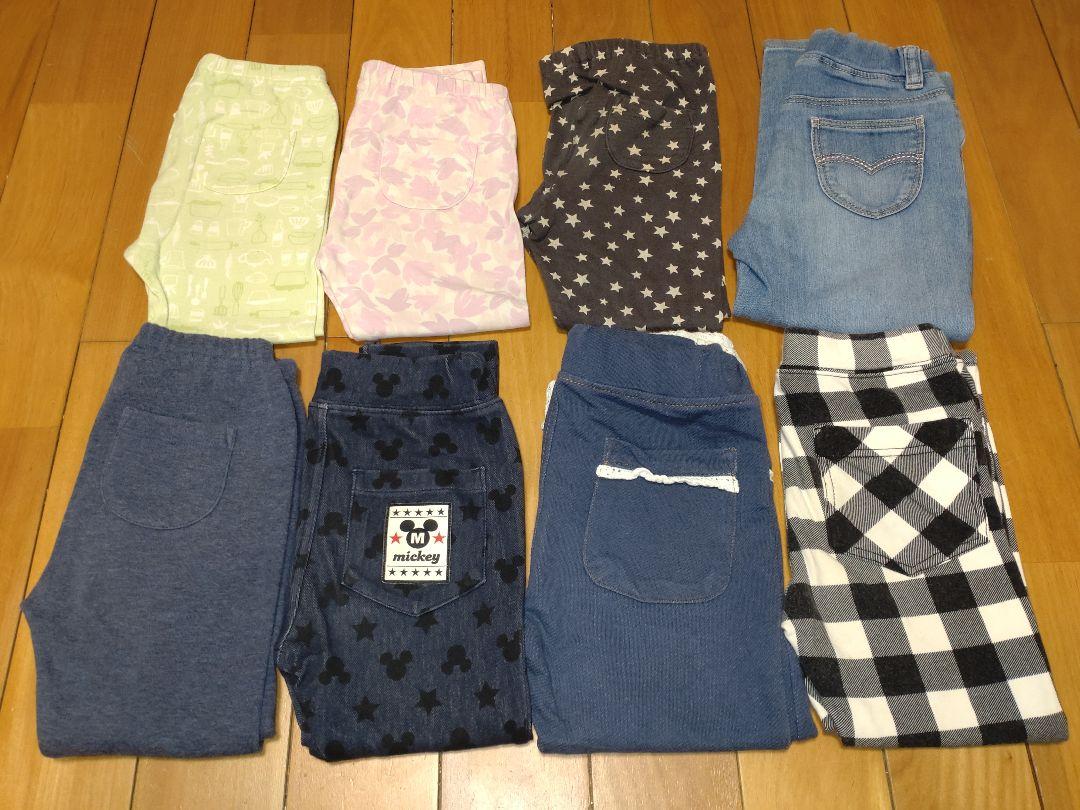 【ユニクロ/オンワード】パンツ 100サイズ 女の子 8枚セット売り