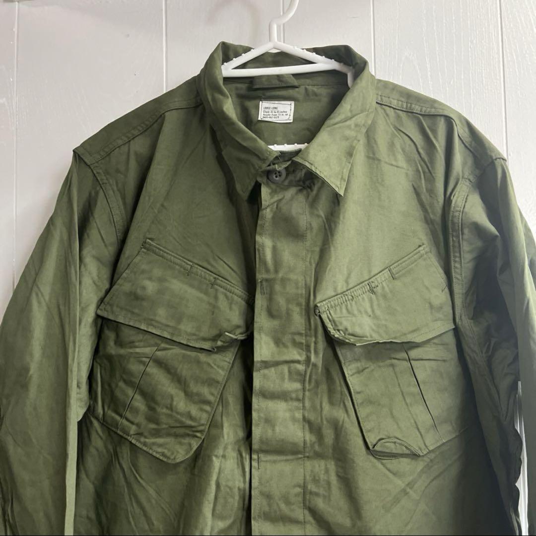 米軍　実物　3rd ジャングルファティーグ　変色あり　LARGE 米軍 実物 3rd ジャングルファティーグ 変色あり LARGE