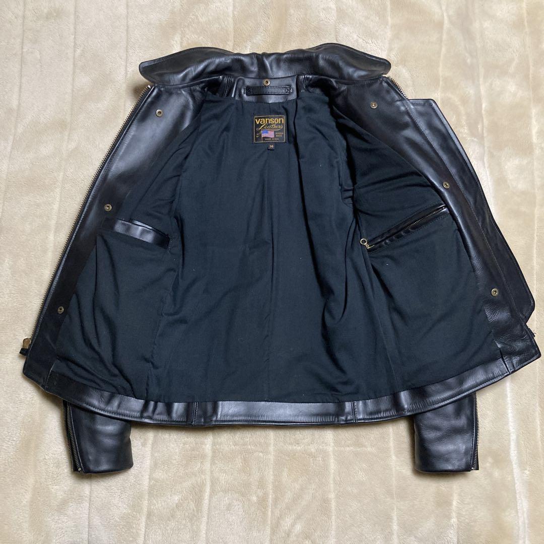 VANSON バンソン ENF エンフィールド 34 ライダース 革ジャン
