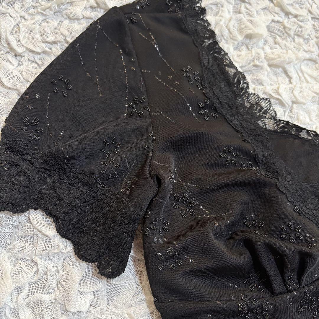 希少 D&G レース カットソー キラキラ トップス 半袖 ドルガバ