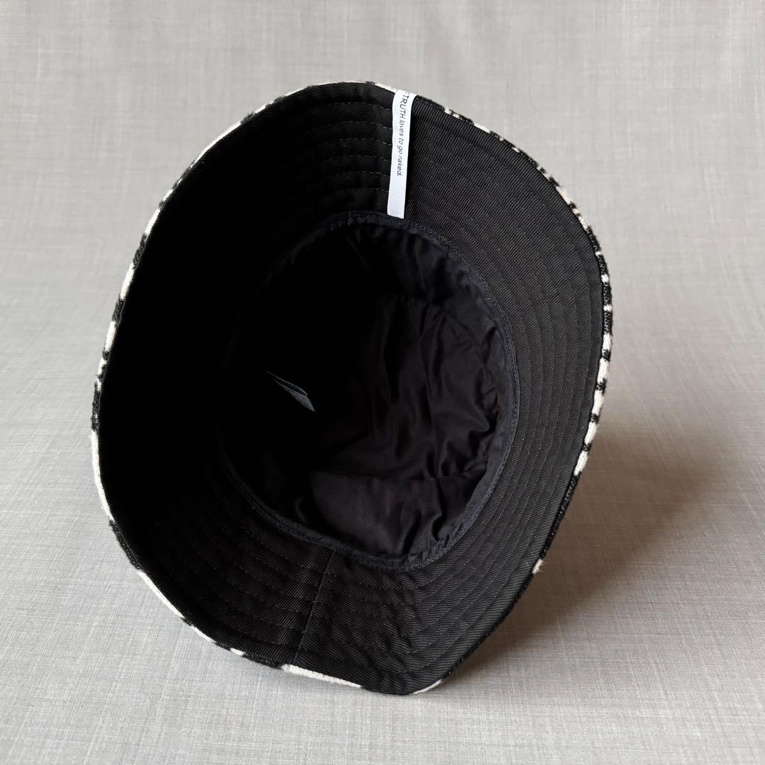 AKA SIX CHECK BUCKET HAT(ONESIZE CHARCOAL GRAY): ハット