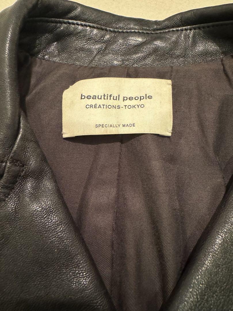 beautiful people ライダース 黒 0240825J0091 beautifulpeople ライダースジャケット 黒