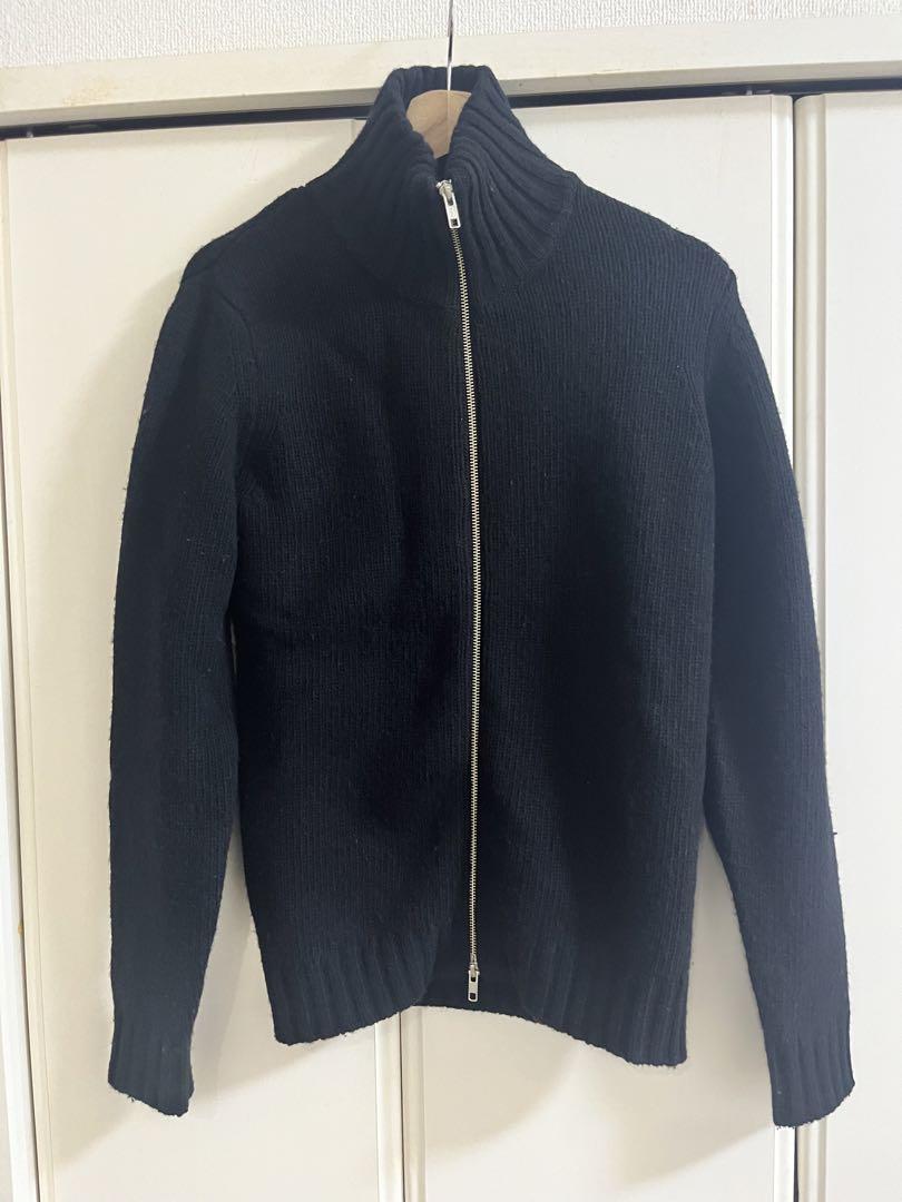 KAIKO SHRINK ZIP CARDIGAN ドライバーズニット