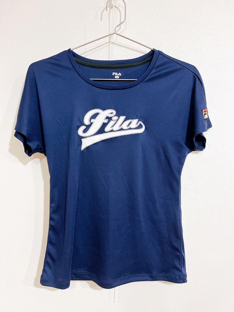 【2025秋冬新作】 テニスウェア UV 吸水速乾 FILA Tシャツ メルカリ - Mサイズ ウェア