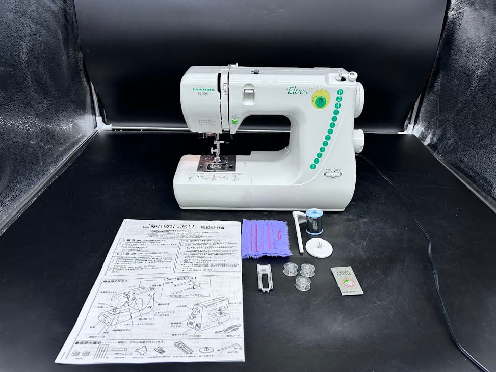 ★安心保証付き★　ジャノメ　N-305　Elves　電動ミシン本体