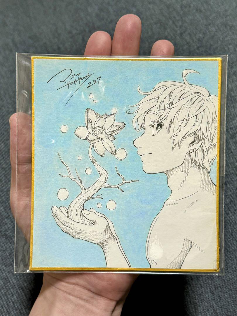 線画イラスト 花と少年　作・舛谷隆太郎 balifitnesscenter.com