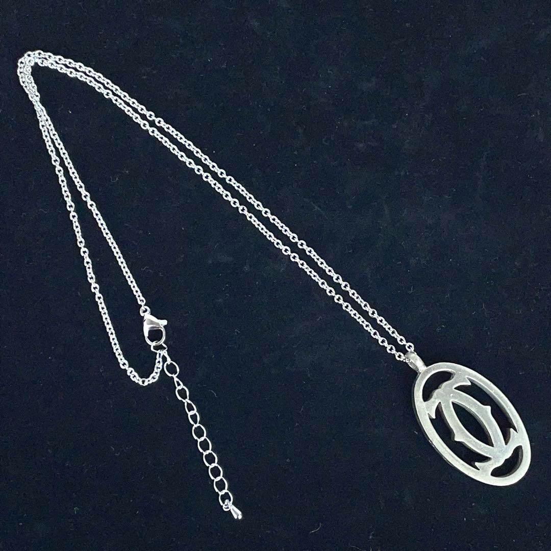 優れた品質 ロゴマーク Cartier ネックレス カルティエ シルバーカラー アクセサリー