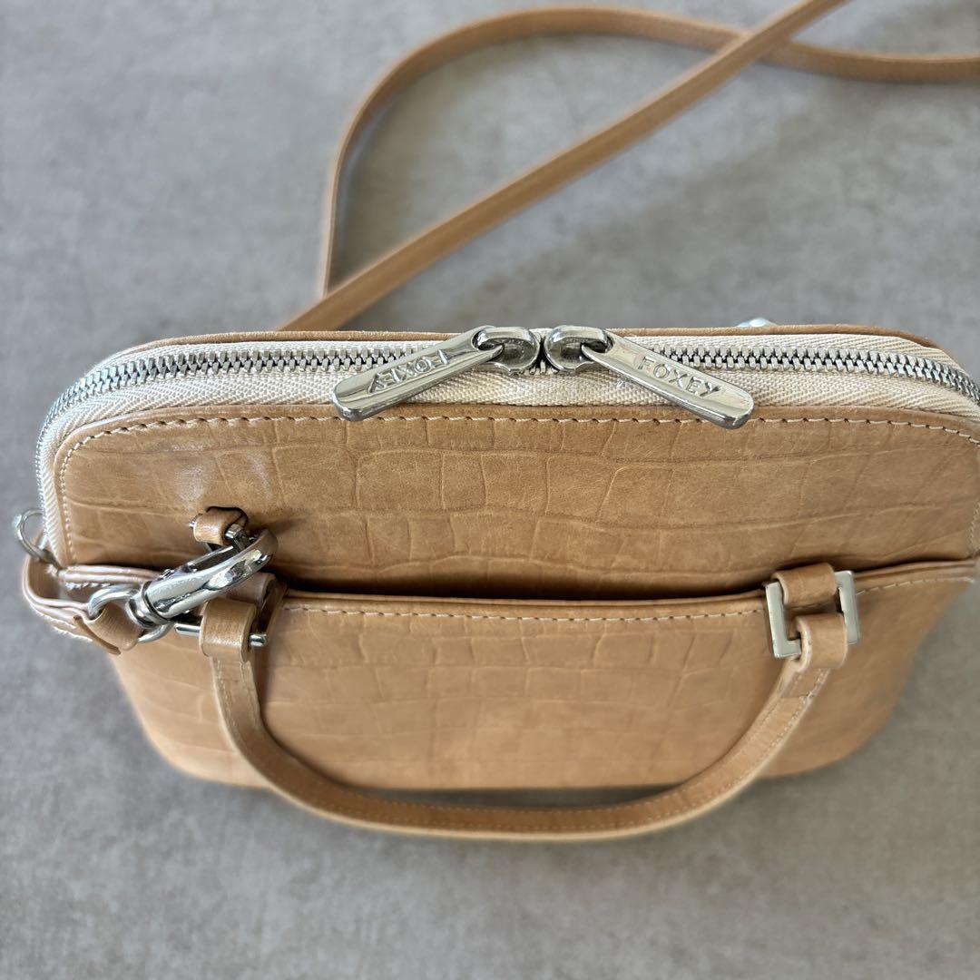 FOXEY マカロンバッグ 型押し everyday success bag FOXEY マカロンバッグ 型押し everyday success bag