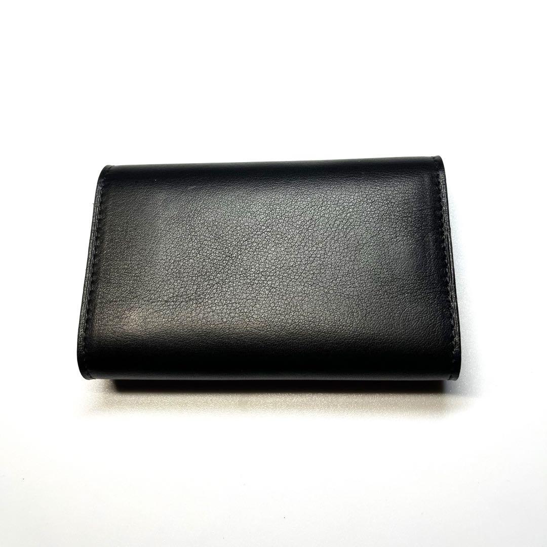 dunhillレザーキーケース 黒 スナップボタン式