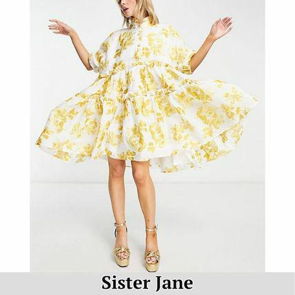シスタージェーン　フローラルワンピース　新品　sisterJane　メタリック