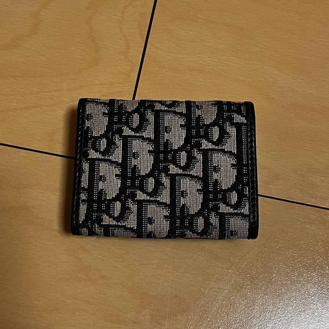 Dior 三つ折り財布 黒 ベージュ