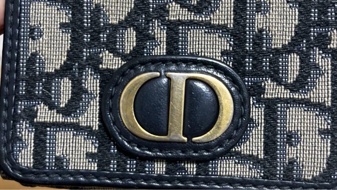 Dior 三つ折り財布 黒 ベージュ