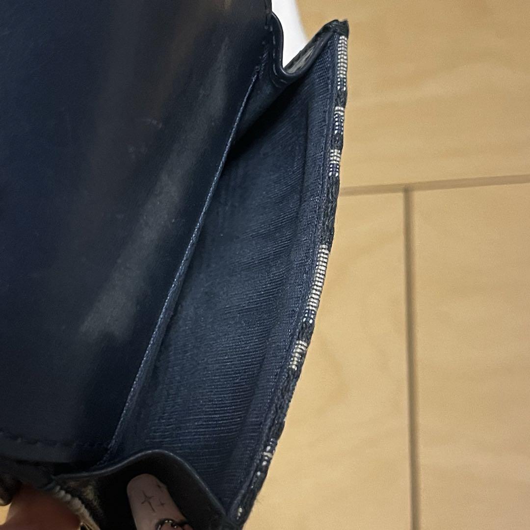 Dior 三つ折り財布 黒 ベージュ