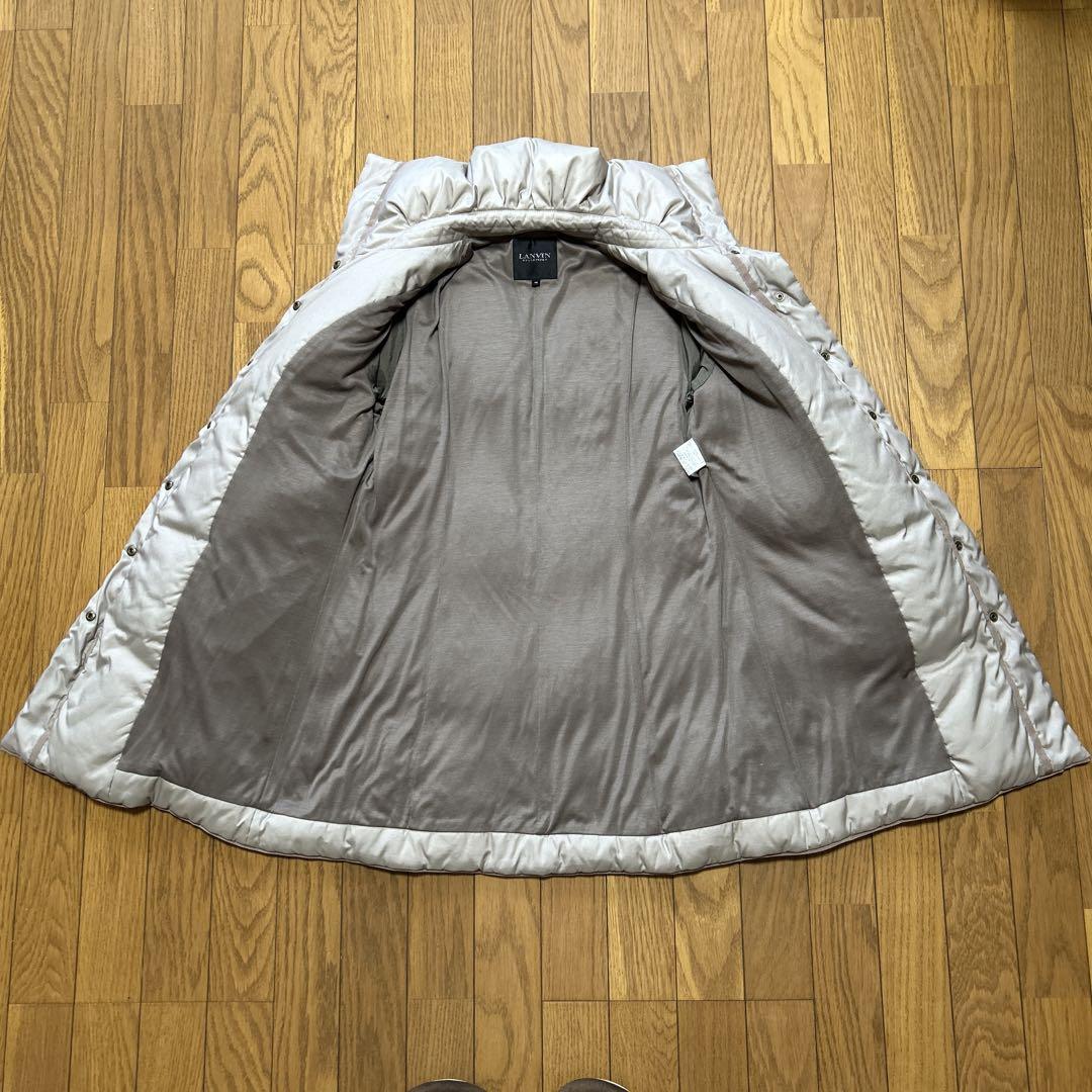 美品】LANVIN ランバン ダウンジャケット ハイネック グレー 40L
