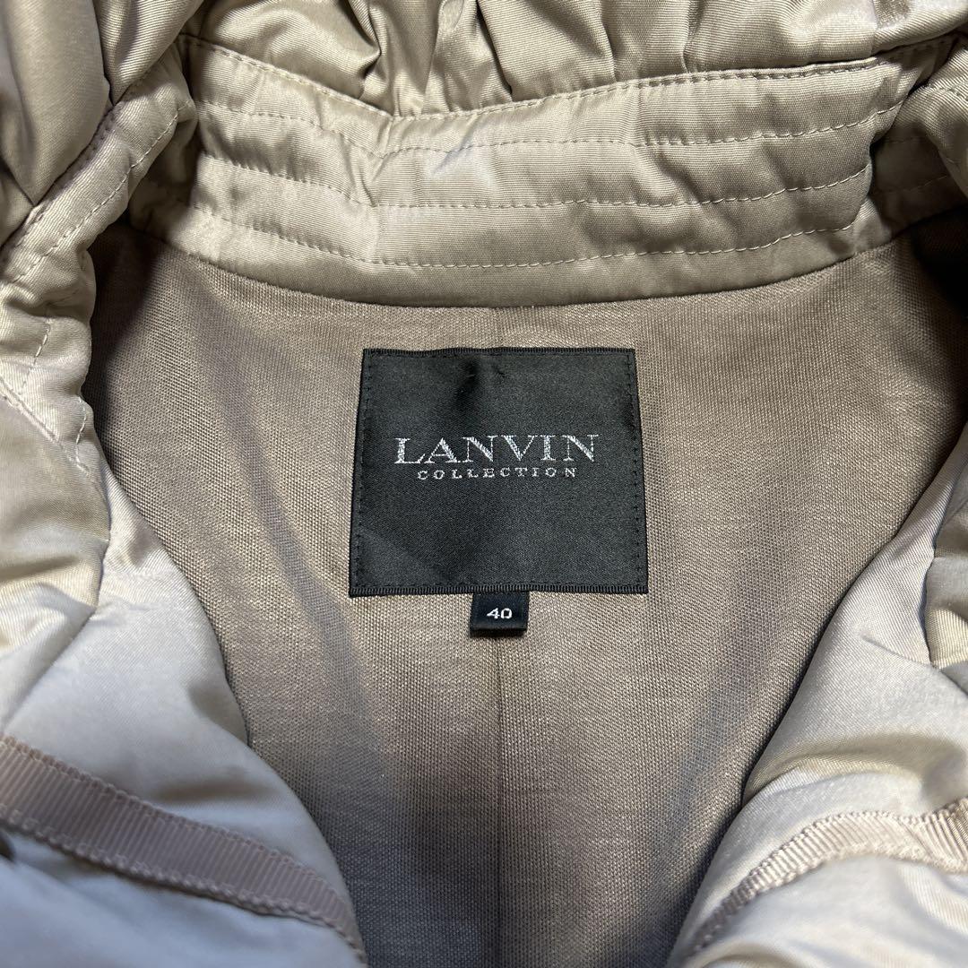 美品】LANVIN ランバン ダウンジャケット ハイネック グレー 40L