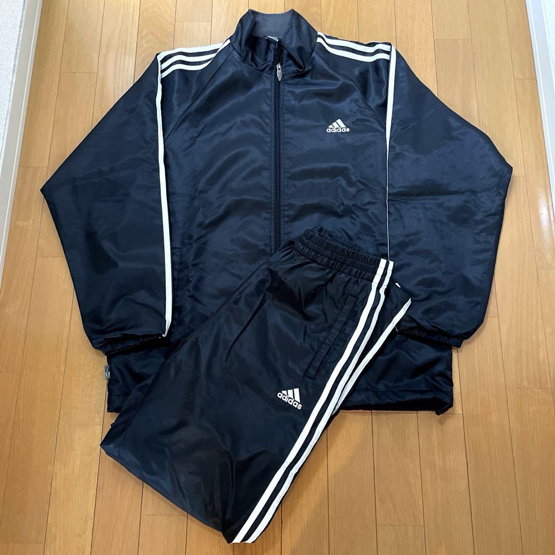 90s adidas ナイロントラックジャケット セットアップ スリーライン