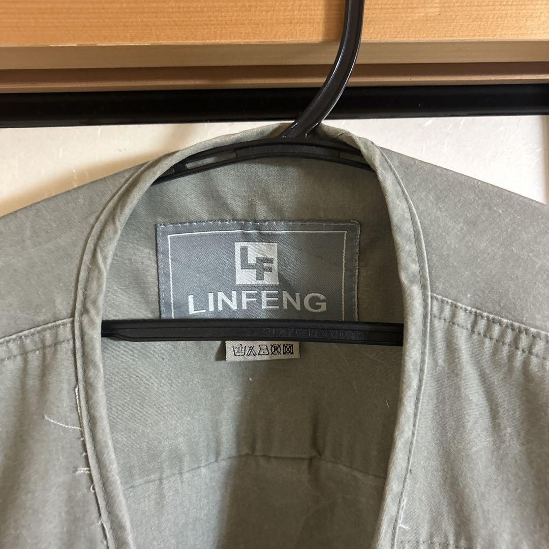 LINFENG フィッシングベスト グレー - メルカリ