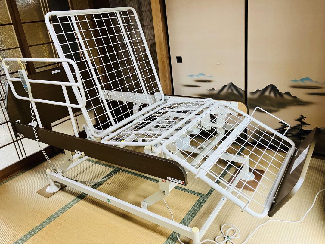 電動介護用ベッド ブラウン シングルサイズ