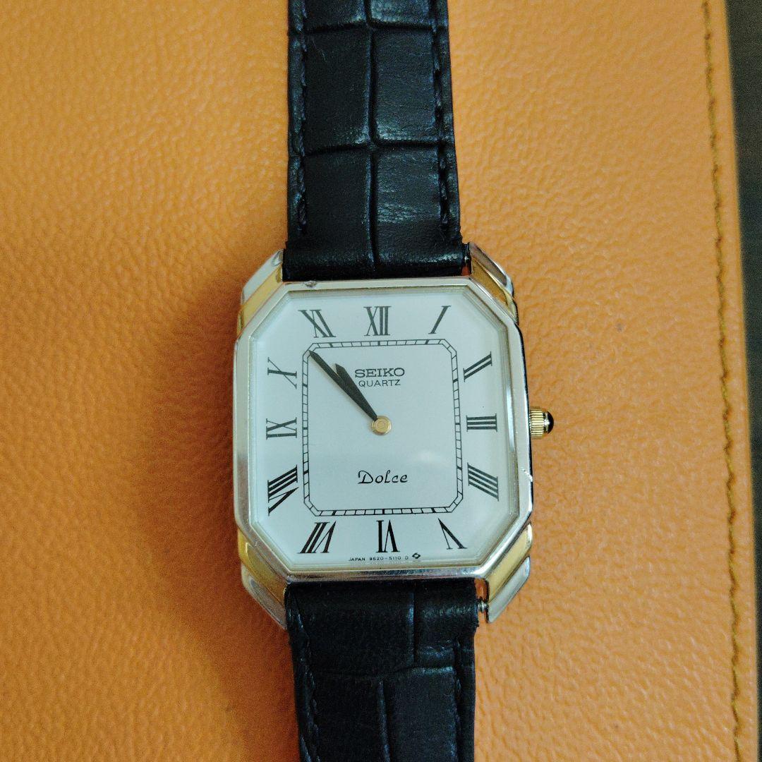 SEIKO Dolce クォーツ時計 ホワイト文字盤